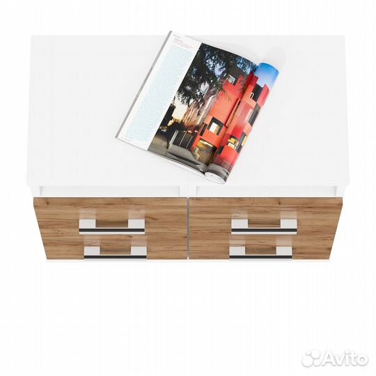 Прикроватные тумбы для кровати Мебельный Двор Белла цвет белый шагрень/крафт золотой