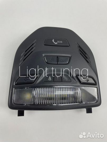 Плафон освещения салона lada-vesta черный тюнинг
