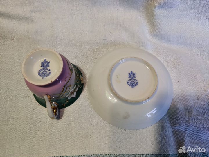 Чайная пара Кузнецов. Антиквариат