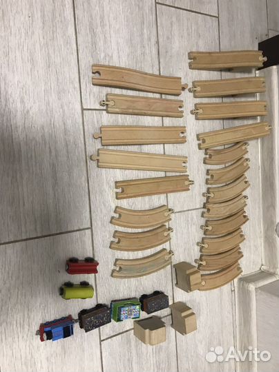 Детская деревянная железная дорога икеа