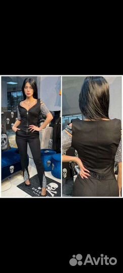 Комбинезон philipp plein секси нарядный костюм