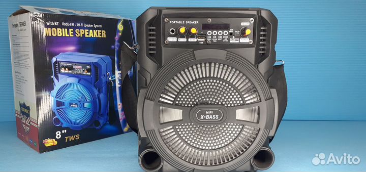 Активная портативная колонка Speaker Радио Блютуз