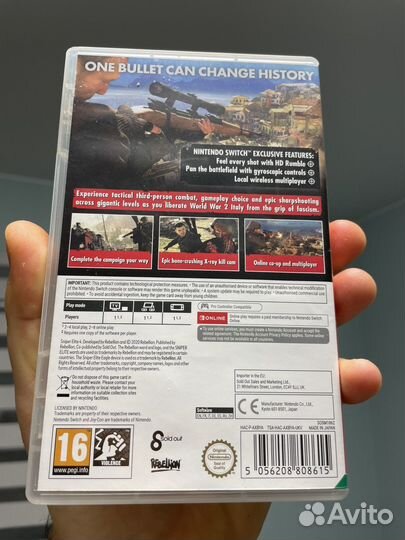 Sniper elite 4 nintendo switch