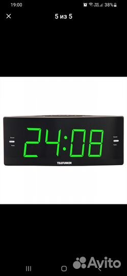 Радио часы будильник Telefunken TF 1587 новые