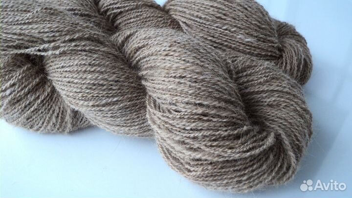 Пряду собачий пух (шерсть)