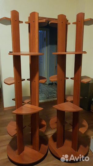 Подставка для цветов напольная деревянная