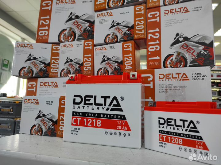 Аккумулятор AGM Delta для мото квадрациклов лодок