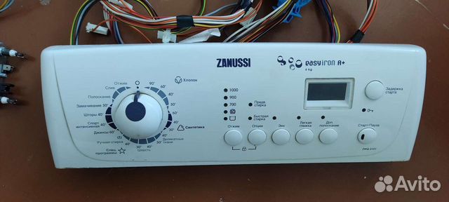 Блок управления с лицевой панелью для стиральной м