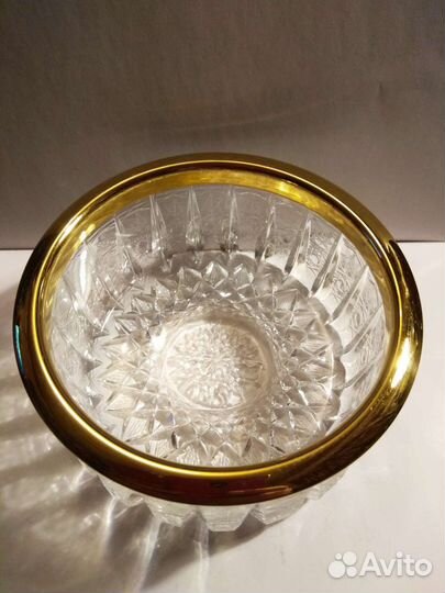 Ваза-конфетница. Хрусталь. Серебро