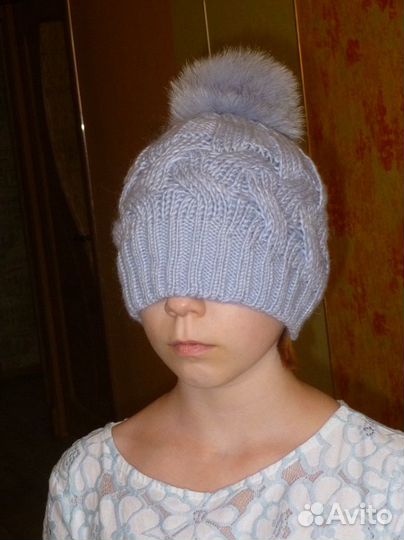 Шарф шапка зимние новые от