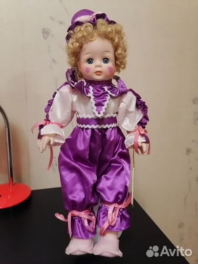 Porcelain Clown Doll фарфоровая кукла