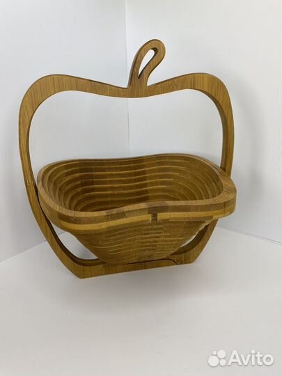 Деревянная корзина для фруктов