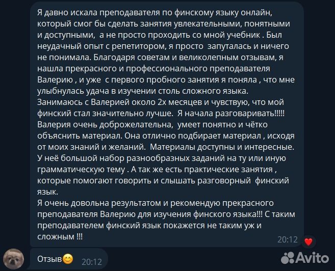 Репетитор по финскому и английскому языкам