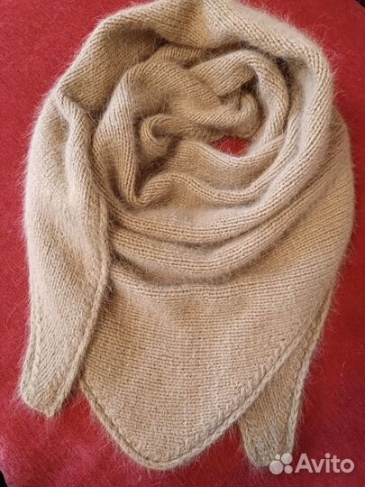 Бактус шаль косынка шаль из пуха норки