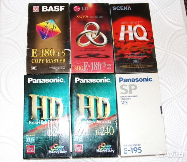 Видеокассеты VHS и mini DV