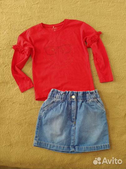 Фирменные вещи пакетом на девочку 122-128 см