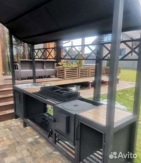 Мангальная зона лофт