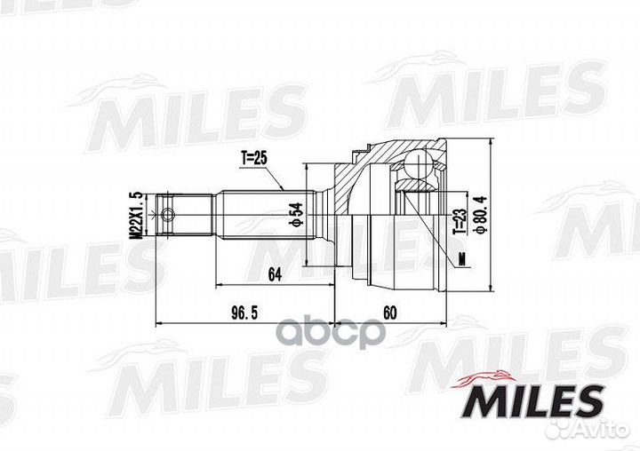 ШРУС mitsubishi galant VI-VII/eclipse/space runner