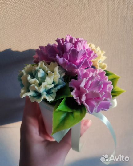 Букеты из мыла ручной работы тюльпаны ирисы