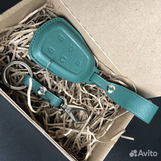 Чехол для ключа Cadillac из кожи