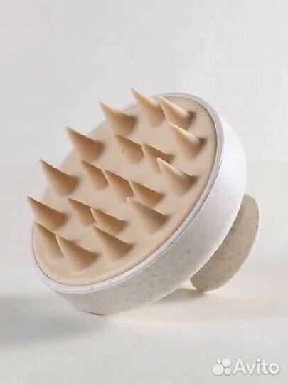 Силиконовая массажная щётка для мытья волос