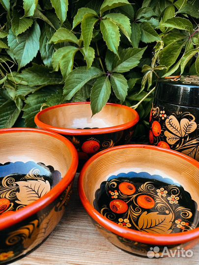 Набор столовой посуды Хохлома