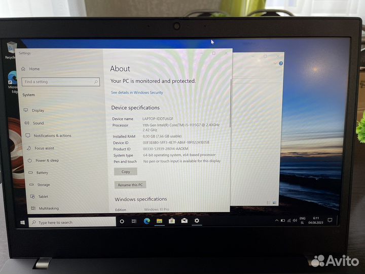 Thinkpad L14 i5/8 gb