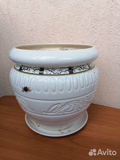 Горшок для цветов керамика большой