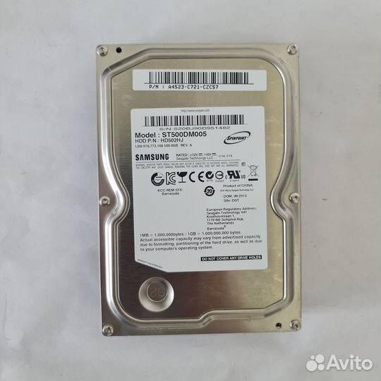 Жесткий диск HDD Samsung 500 GB 3.5 (Скупка)