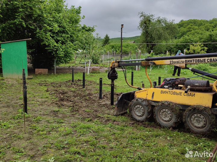 Винтовые сваи под ключ установка