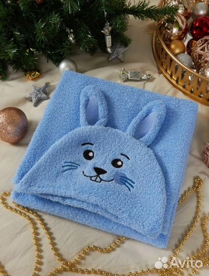 Полотенца детские с шапочкой 100*100 Турция