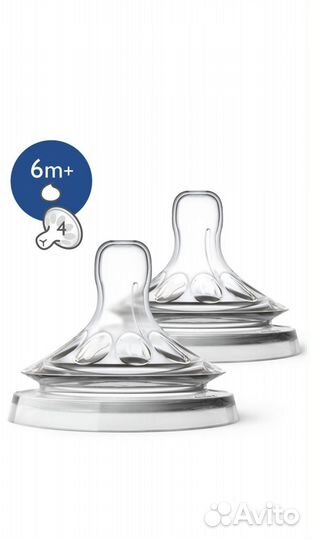 Соски avent natural для густых жидкостей