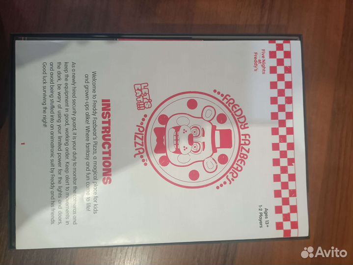 Настольная игра Five night's AT Freddy's