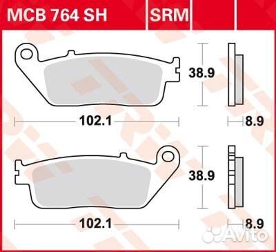 Тормозные колодки TRW MCB764SH Honda FJS400 600