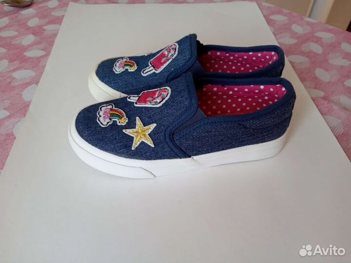 Слипоны для девочки