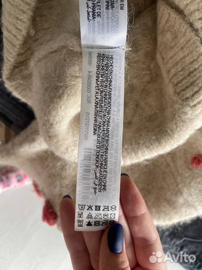 Кофта на девочку zara 152-158 см из шерсти альпаки
