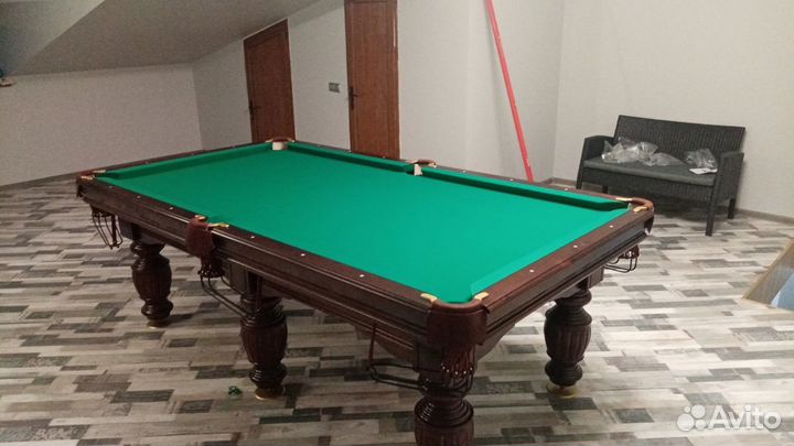 Установка и перетяжка бильярдного стола