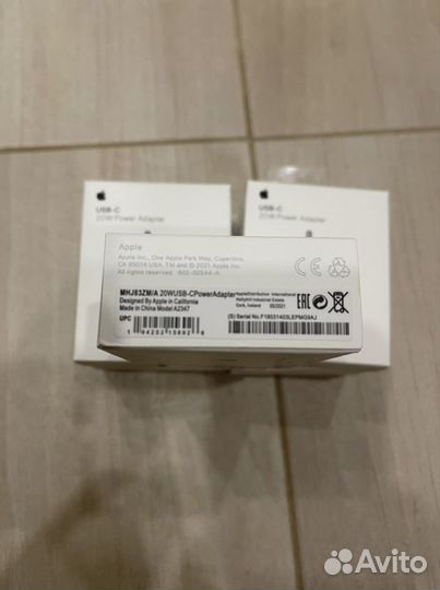 Блок питания для apple USB-C 20W быстрая зарядка