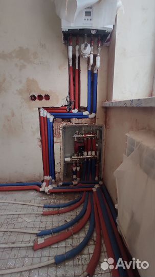 Монтаж отопления, теплый пол