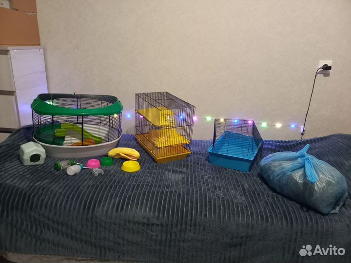 Клетки и аксессуары для мелких грызунов