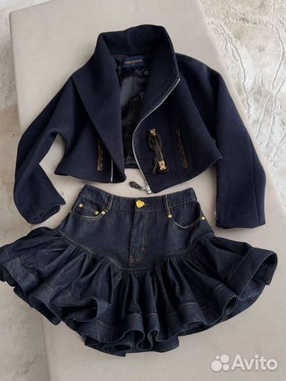 Джинсовая юбка женская zimmermann