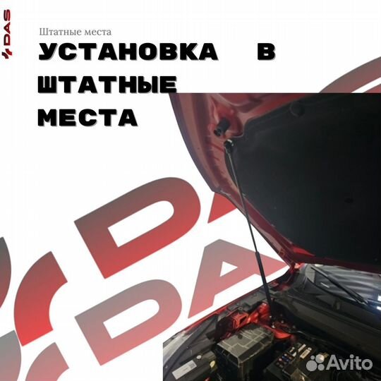 Газовый упор капота Haval Jolion / Хавал Джолион 2021-2024г.в