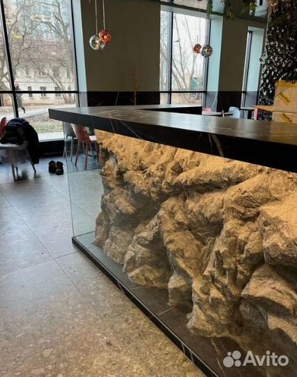 Барная стойка, ресепшен из артбетона