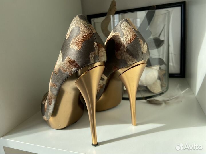 Туфли камуфляж золото Gianmarco Lorenzi 39