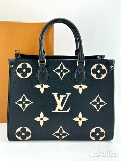 Сумка шопер Louis Vuitton LV натуральная кожа