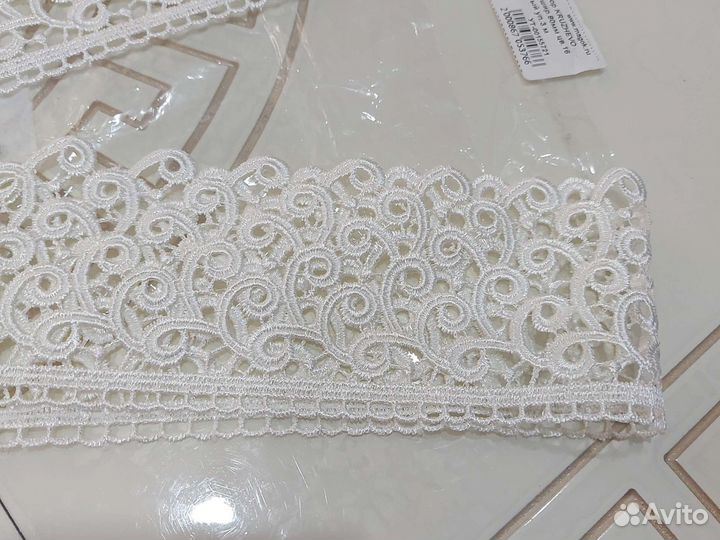 Кружево гипюр 3м 8см ширина
