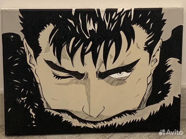 Аниме картина акрилом