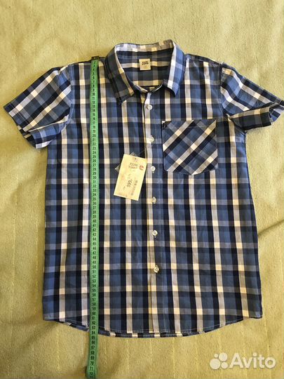 Рубашка с коротким рукавом (Дочки-Сыночки), р. 164