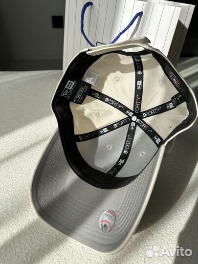 Бейсболка оригинал new era бежевая