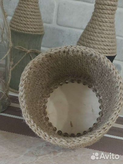 Корзинки вязаные